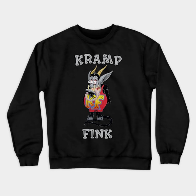 Kramp Fink - dark Crewneck Sweatshirt by paperistalking